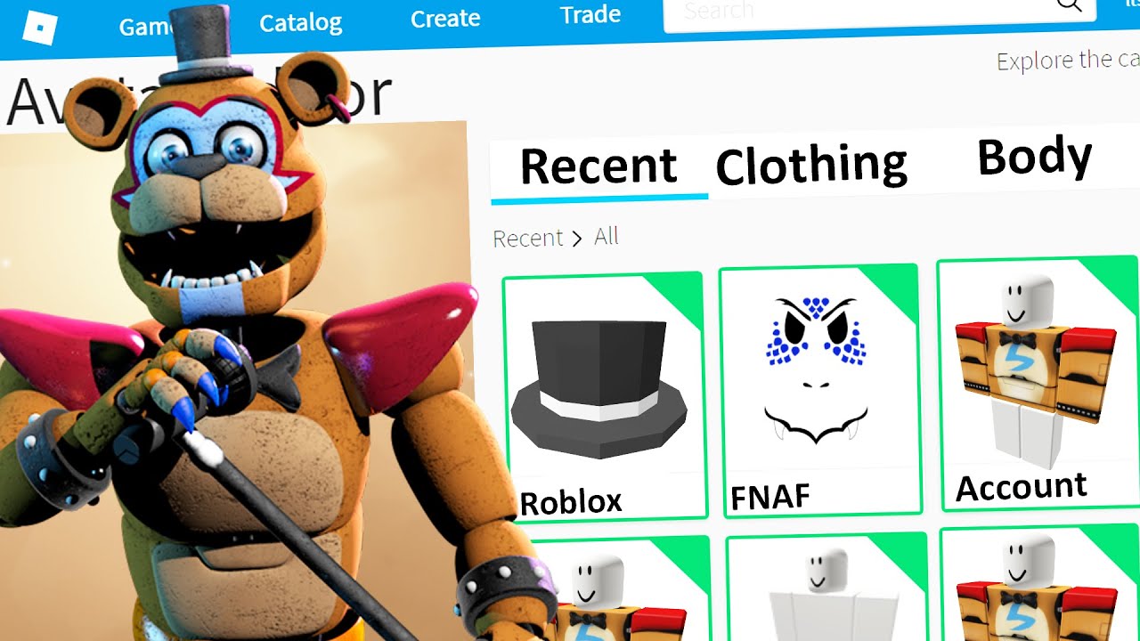 Making Security Breach Glamrock Freddy A Roblox Account Fnaf Five