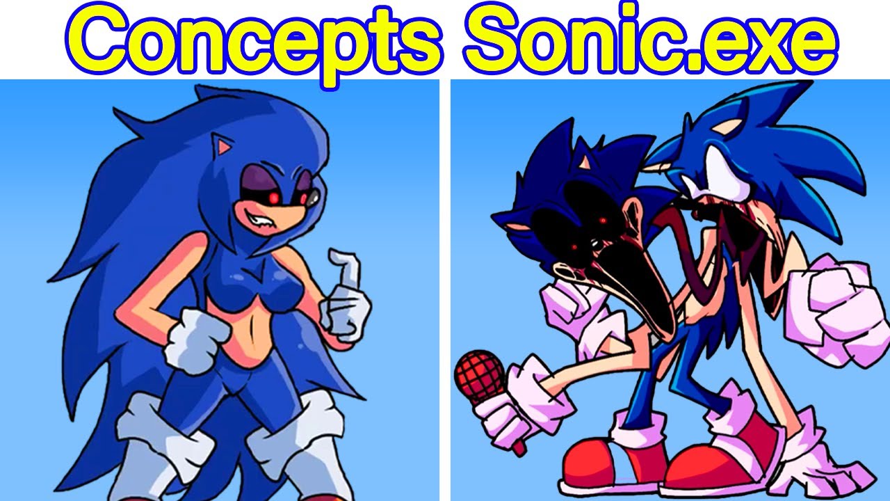 Friday Night Funkin VS SONIC EXE Leaks Concepts FNF SONIC EXE MOD