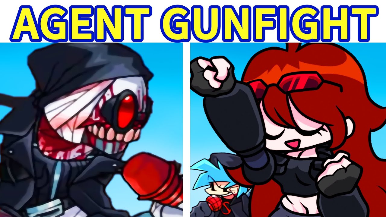 Friday Night Funkin Agent BF GF VS Hank Gunfight Executive