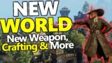 Amazon's NEW WORLD MMO – Huge Update, New Weapon & Crafting Re-Worked!