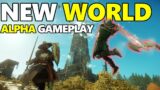I PLAYED NEW WORLD MMO – Exploring The Amrine Excavation – New World Alpha Gameplay