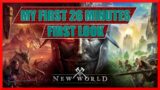 My first 26 Minutes In the New World Closed Beta  | First Look
