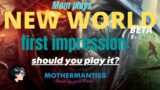 MOM plays New World –  First Impression #NewWorld