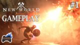 NEW WORLD First Hour Walkthrough Gameplay
