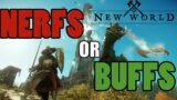 NEW WORLD: Should they BUFF or NERF weapons??