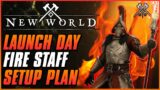 DAY 1 FIRE STAFF MASTERY PLAN! | New World Fire Mage Build Plan | Mastery Points & Attributes