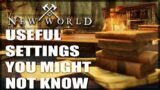 Useful Settings To Use In New World