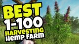 BEST 1-100 Harvesting Hemp FARM: NEW WORLD MMORPG