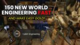 Best Way To Level 150 Engineering In New World And Make Easy Gold! (Crafting Guide)