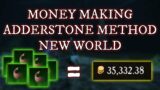 Boulders Make Absolute Bank!? New World Money Making with Adderstone!