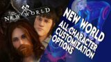 Every Character Customization Option in New World