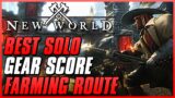 HOW TO FARM GEAR SCORE AS A SOLO PLAYER | New World MMO | Endgame Guide | Chest Route