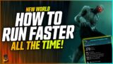 How to Run Faster Across The Map In New World!