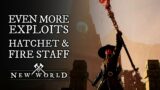 MORE EXPLOITS FOUND WITH DOUBLE HATCHET AND FIRE STAFF – NEW WORLD