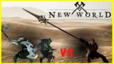 New World | 1×2 | spear & hatchet PVP against two great axe