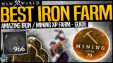 New World: AMAZING FARM FOR MINING XP & IRON ORE / IRON VEIN ROCKS – Best Iron Farm In New World