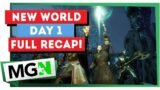 New World – Day 1 – Wait Queue, New Servers, Steam Hate, RECAP