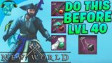 New World – Do THIS Before Level 40 for EPIC Quality Purple Gear!