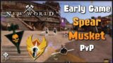 New World – Early Game Spear/Musket Open World PvP – nwhub.gg