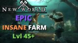 New World Epic Wolf Farm LvL 45+ Fast Exp, Gold, Items, & Materials!