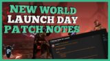 New World – Launch Patch Notes and State of Weapons