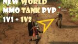 New World MMO- (4K) PVP TANK GAMEPLAY 1V1/1V2s (WARHAMMER + SHIELD/SWORD)