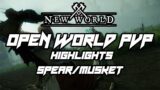 New World – Open World PVP Highlights and Fun (Spear & Musket)