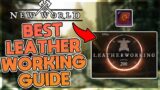 New World | THE BEST LEATHERWORKING GUIDE! 1-200 LEATHERWORKING FAST!