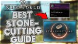 New World | THE BEST STONECUTTING GUIDE! 1-200 STONECUTTING FAST WITH PROFIT!