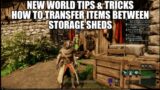 New World Tips and Tricks – How to transfer items from one storage shed to another