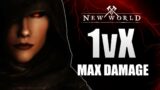 1vX MAX DAMAGE MAGE PvP – New World