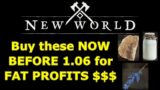 Buy these NOW BEFORE New World 1.06 for FAT PROFITS, GO GO GO