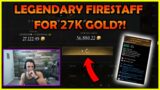 LEGENDARY FIRESTAFF FOR 27K GOLD?! | Daily New World Highlights #9 |