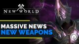 MASSIVE NEWS! New World New Weapon, PTR, and BIG UPDATES
