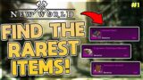 NEW WORLD | FIND THE RAREST ITEMS #1 | TROPHY UPGRADES! (ANCIENT TEXTS, ARMORER'S JOURNAL, MORE!)