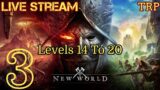 NEW WORLD: Live Stream | Walkthrough | Part 3 | Leveling And New Gear – DPS Build | PC