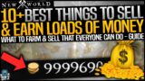 New World: 10+ BEST SELLING THINGS Everyone Can Farm & Sell To Male TONS OF MONEY – Easy Guide