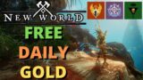New World Free 750 Gold Daily! Faction Bonus Value Quests!
