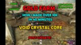 New World Gold Farm Guide! New World Void Crystal Core Nothingness How To Farm Gold In New World