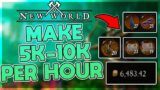 New World | MAKE 5K – 10K GOLD PER HOUR AS A SKILLER/CRAFTER! BEST LEGENDARY MATERIAL SPOTS!
