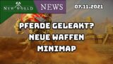New World – News Flash: Pferde geleakt?, Neue Waffen, Mini Map, Steam Family Share – 07.11.2021