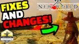 New World – Upcoming Changes and Fixes