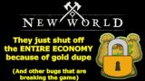 New World just TURNED OFF ALL TRADING because of coin duplication exploits
