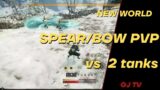 New world vs 2 tanks | 1v2 | outnumbered pvp | spear/bow pvp