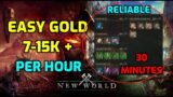 Reliable New World Gold Farm 7-10k+ / Hour How To Make Gold In New World Easy Gold Fast Gold Farm
