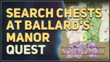 Search chests at Ballard's Manor for Blackwater Ritebook New World
