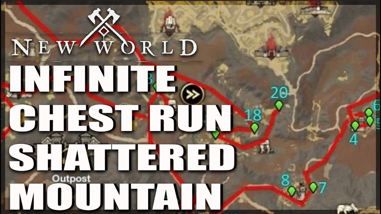 Shattered Mountain Solo Chest Route New World New World videos