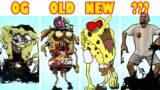VS PIBBY Spongbob OG VS OLD VS NEW FNF MODS (Come and Learning with Pibby)