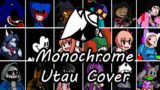 Monochrome but Every Turn a Different Character Sings (FNF Monochrome Everyone Sings) – [UTAU Cover]