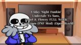 Friday Night Funkin' Undertale Vs Sans, Asriel & Flowey FULL WEEK + Cutscenes (FNF Mod) (mha react)